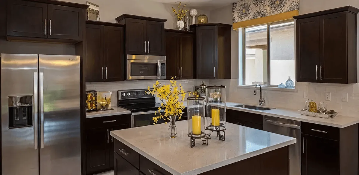 Cabinet painting results with freshly painted kitchen cabinets in Charlotte, NC