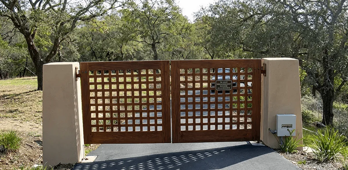 Driveway gate installation for a residential property in Charlotte, NC