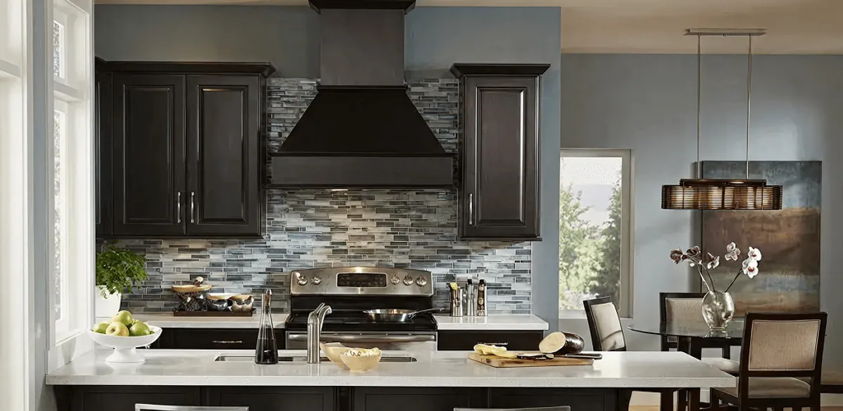 Kitchen cabinet painting and refinishing in a modern kitchen in Charlotte, NC